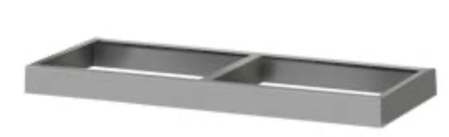 Base para estantería domino 1070 x 465 x 85 h mm. SC