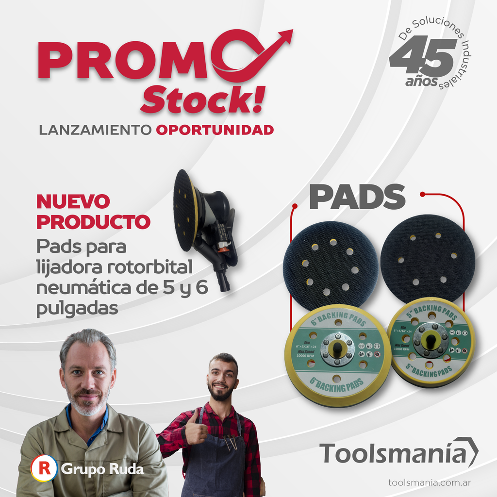 Soporte p/Rotorbital PAD diam 6"   c/aspiracióon