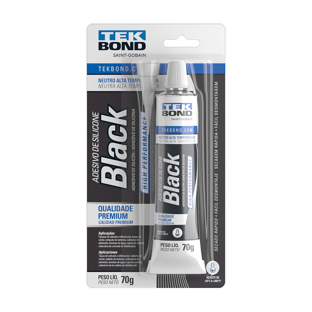 Silicona Neutra Alta Performance Oximico Negro 70gr 367186 TEKBOND