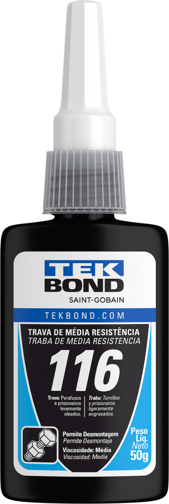 Traba Roscas   326796 116  Cont (gr)  50  Frasco  Azul TEKBOND