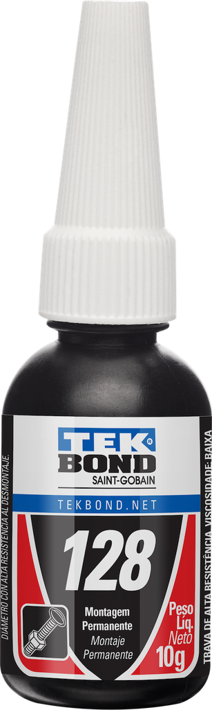 Traba Roscas   326901 128  Cont (gr)  10  Frasco  Rojo TEKBOND