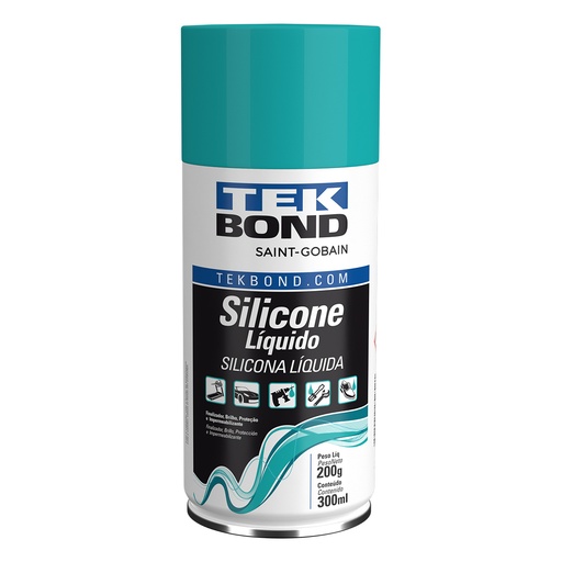 [69957367256] Limp.- Lubricantes - TEKSPRAY  367256 Silicona Liq.  Cont (gr)  300ml/200gr  Aerosol  Incoloro TEKBOND