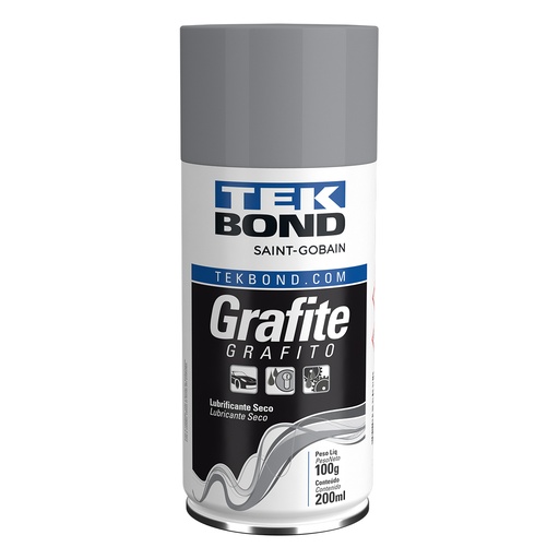 [69957367257] Limp.- Lubricantes - TEKSPRAY  367257 Grafito Seco  Cont (gr)  200ml/100gr  Aerosol  Gris Oscuro TEKBOND