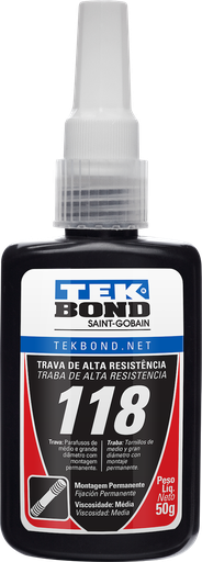 [69957326801] Traba Roscas   326801 118  Cont (gr)  50  Frasco  Rojo TEKBOND